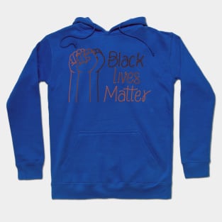 black lives matter with fists Hoodie